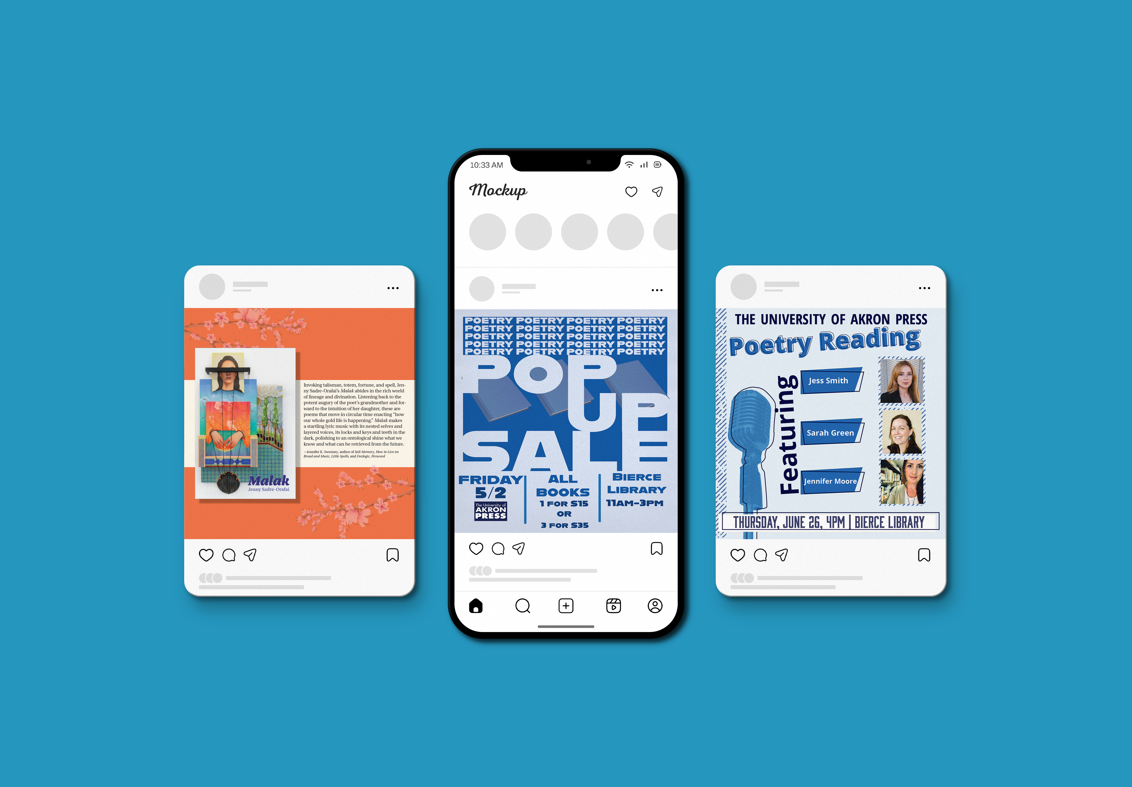 University of Akron Press social media posts